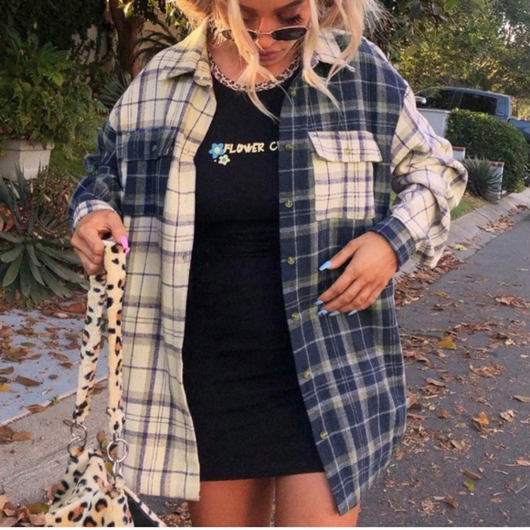 Princess Polly Unity Check Flannel Shirt. Size 6 - Picture 2 of 7